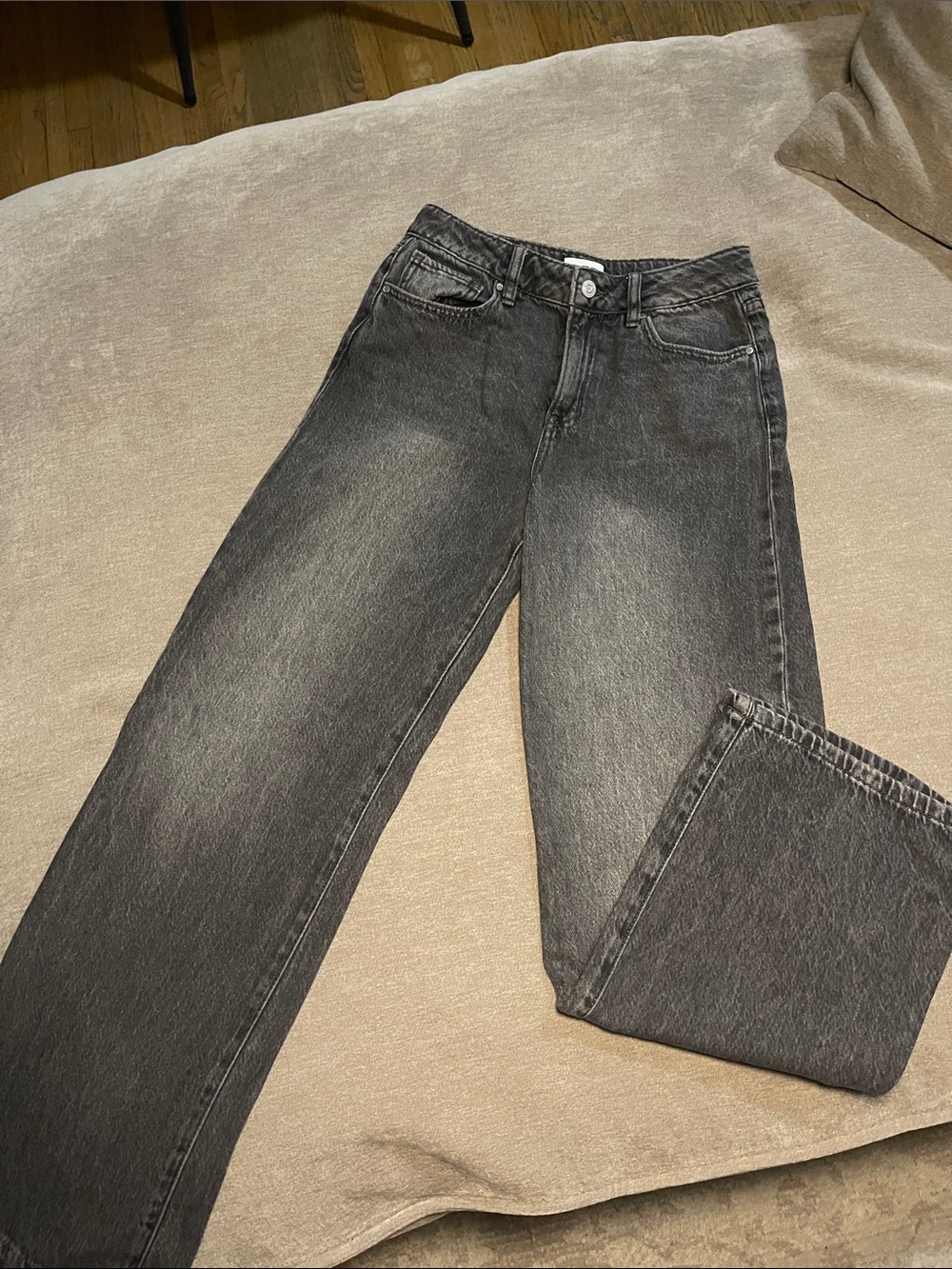 RSQ Women's Straight Leg Black Wash Jeans